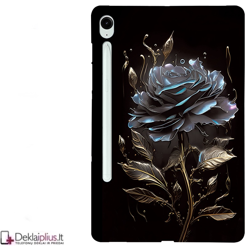 Plonas guminis dėklas - su piešiniu (Black Rose) (Samsung Tab S9 (SM-X710-SM-X716/Tab S9 Fe (X510-X516B/Tab S10 Fe/Tab S10 Lite) Plonas guminis dėklas - su piešiniu (Black Rose) (Samsung Tab S9 (SM-X710-SM-X716/Tab S9 Fe (X510-X516B/Tab S10 Fe/Tab S10 Lite)